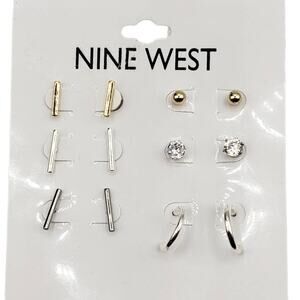 3/15 NWT Nine West 6 pair of stud earrings